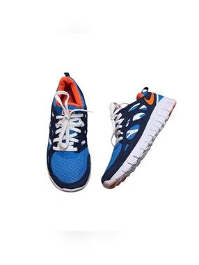 Nike Free Run To Blue and Orange Lightweight Training Sneakers